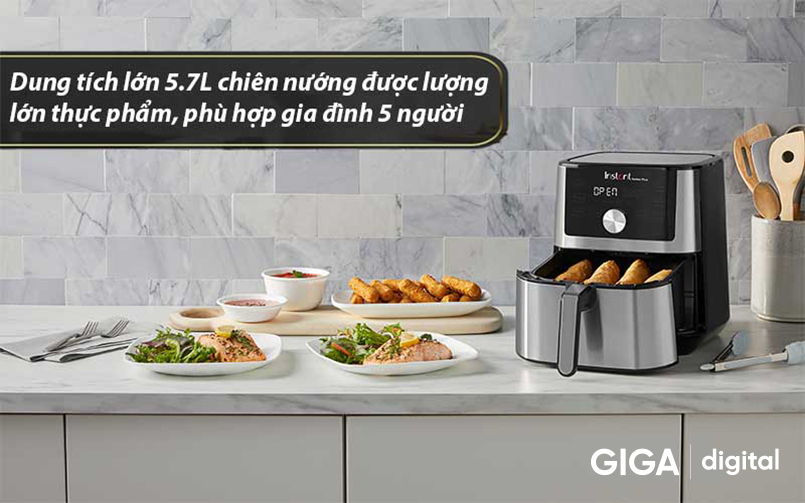  Instant Vortex Plus 6-in-1 5.7L thông minh với nhiều tính năng