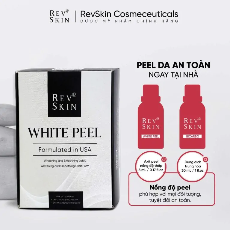 Bộ sản phẩm peel da trị mụn - RevSkin White Peel 